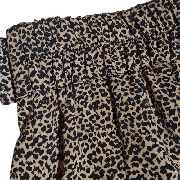 Leopard Animal Print Silky Slacks Pants CITY girl by Nancy Bolen Medium - Picture 3 of 5